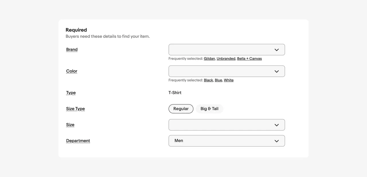 Оптимизируйте параметры и атрибуты продукта для улучшения SEO на eBay.